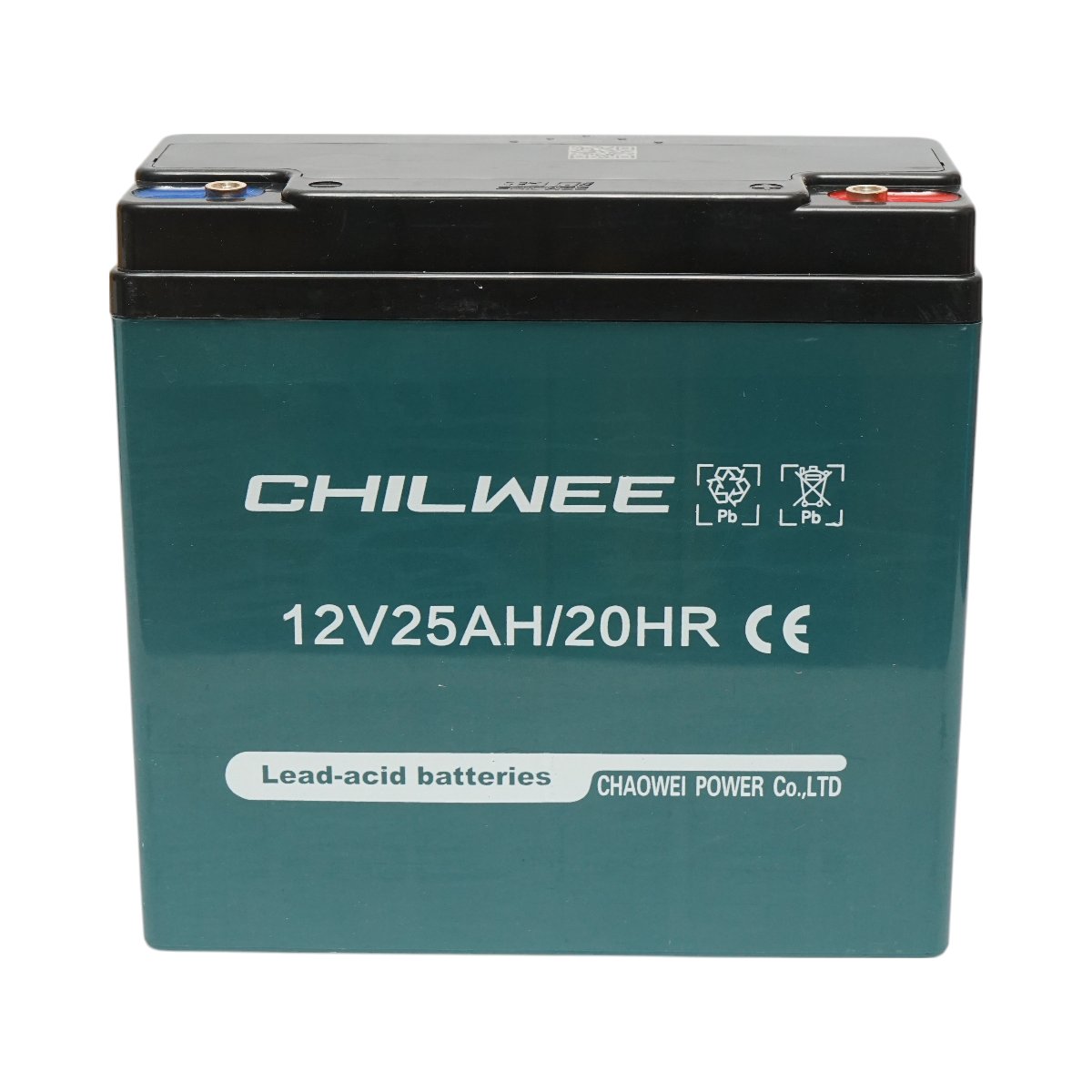 Baterie VRLA plumb-acid 12V 25Ah, 20HR cu grafen 6-DZF-20 pentru vehicule electrice 180x75x180mm Chilwee